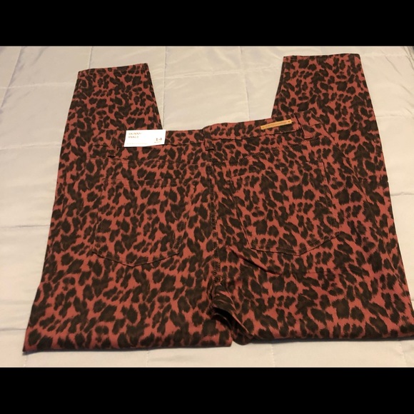 Soft Surroundings NWT The Ultimate High Rise Skinny Ankle Jean in Leopard Sz 14 - Picture 7 of 14